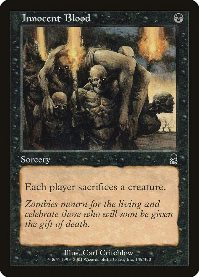 2001 Odyssey Innocent Blood common #145 common card image