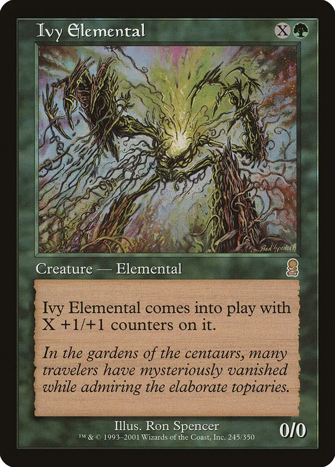 2001 Odyssey Ivy Elemental #245 rare card image