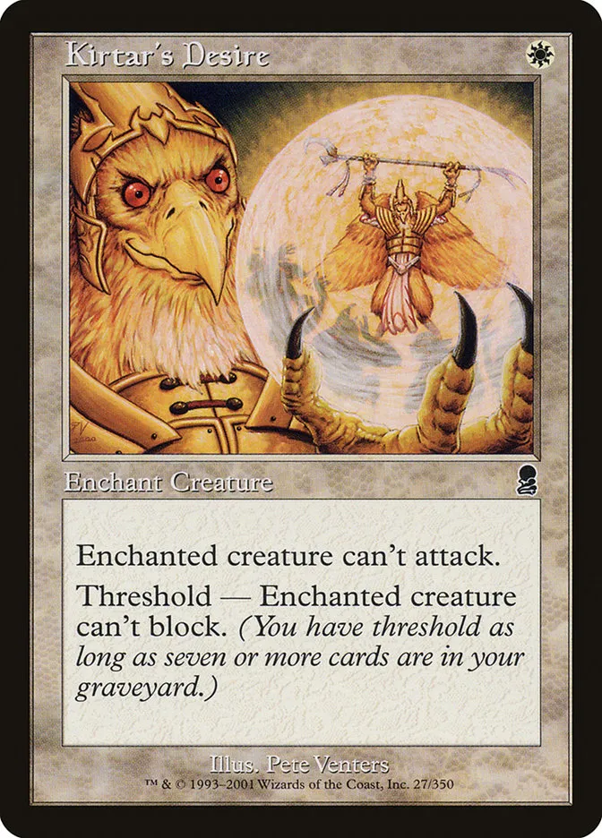 2001 Odyssey Kirtar's Desire #27 common card image