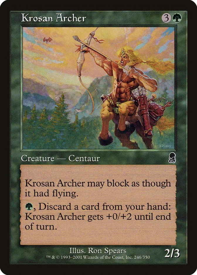 2001 Odyssey Krosan Archer common #246 common card image