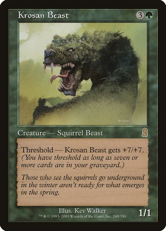 2001 Odyssey Krosan Beast #248 rare card image