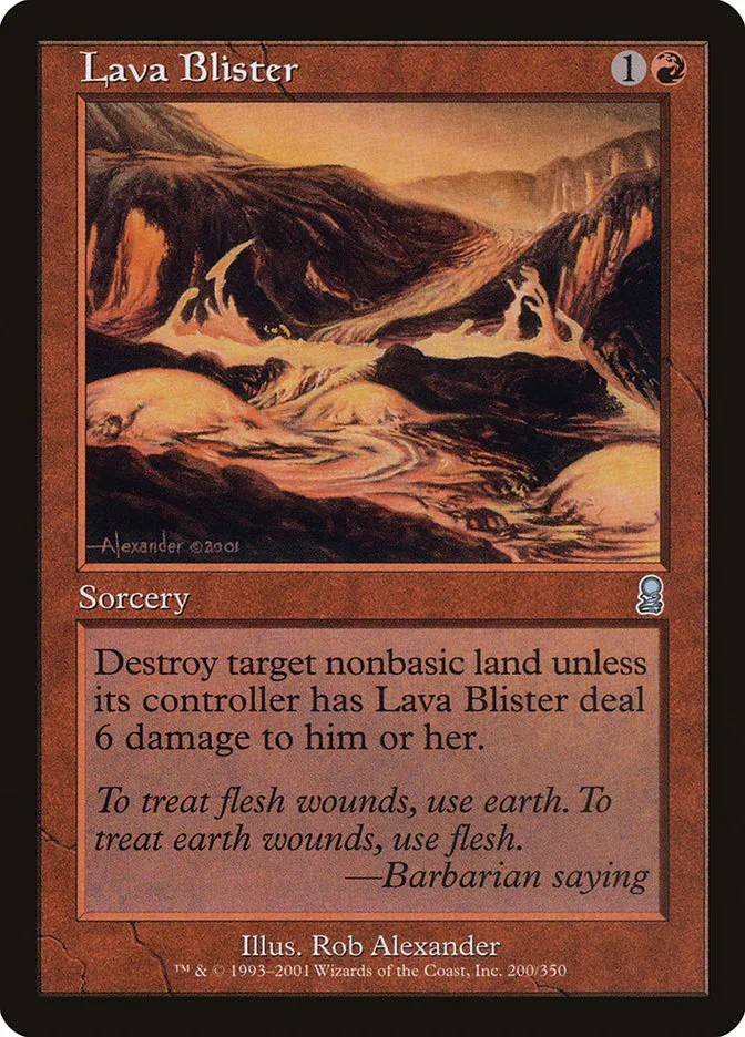 2001 Odyssey Lava Blister #200 uncommon card image