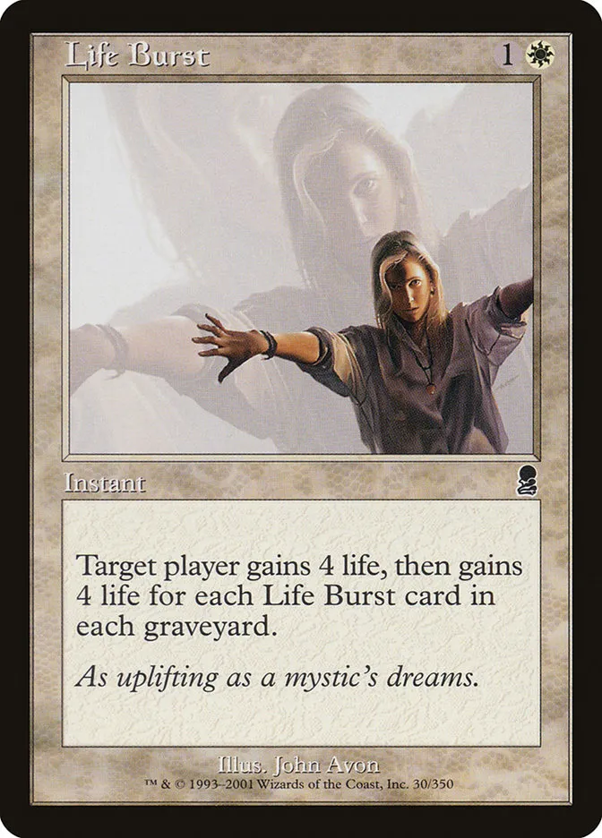 2001 Odyssey Life Burst #30 common card image