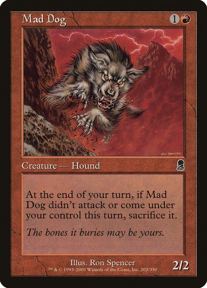 2001 Odyssey Mad Dog common #202 common card image