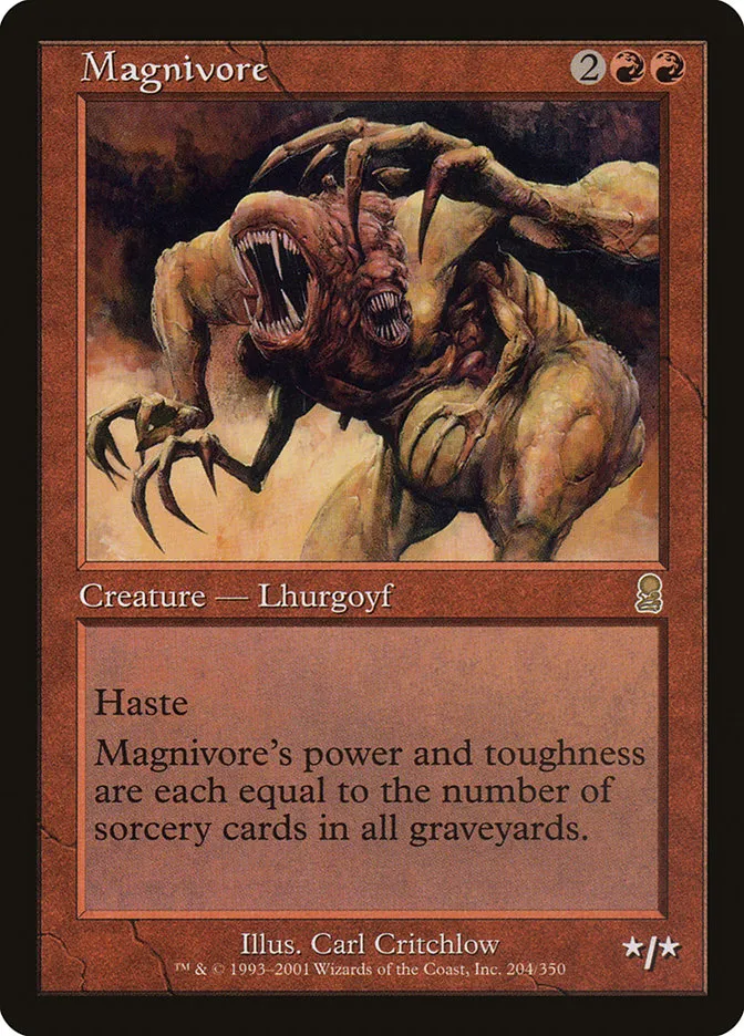 2001 Odyssey Magnivore [Foil] rare #204 rare card image