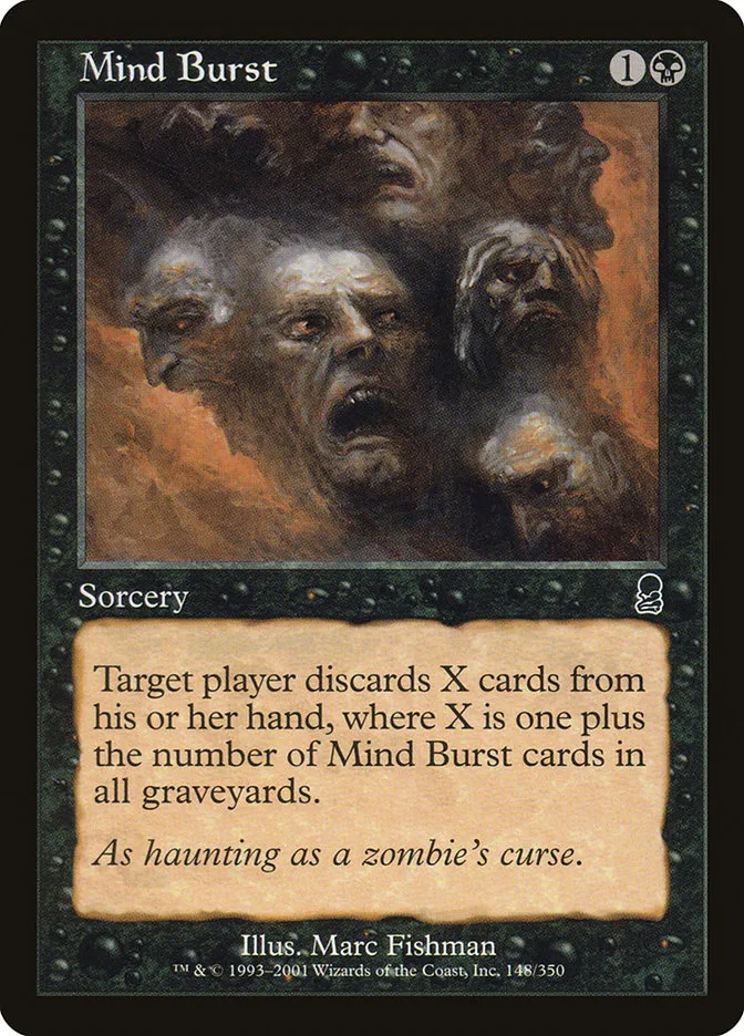 2001 Odyssey Mind Burst #148 common card image