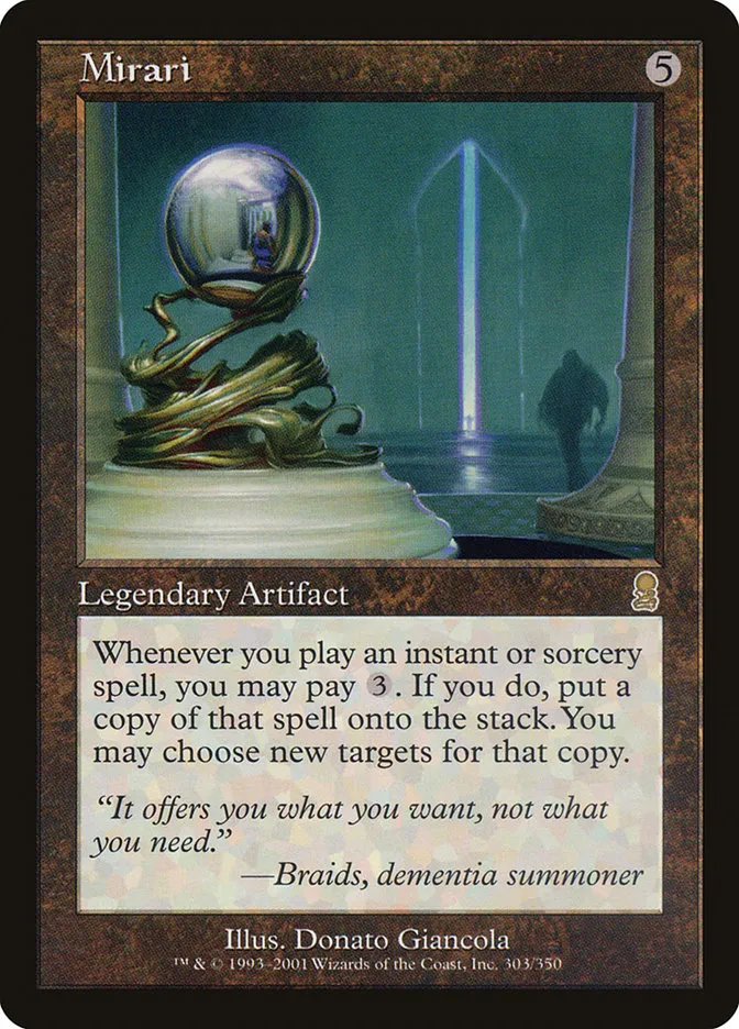 2001 Odyssey Mirari #303 rare card image