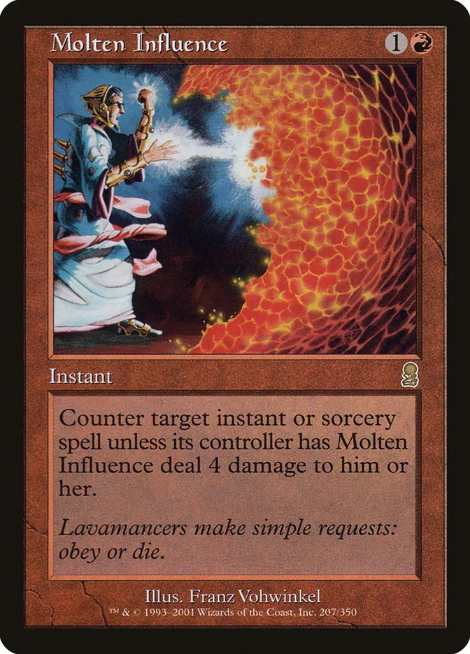 2001 Odyssey Molten Influence [Foil] rare #207 rare card image