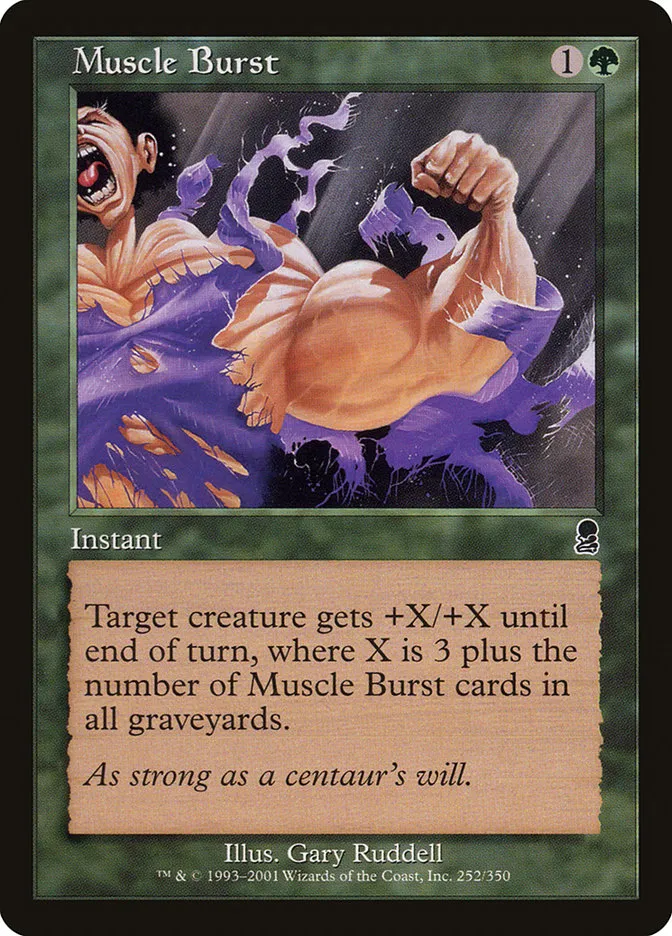 2001 Odyssey Muscle Burst #252 common card image