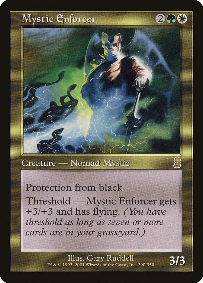 2001 Odyssey Mystic Enforcer [Foil] rare #290 rare card image