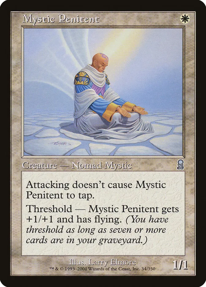 2001 Odyssey Mystic Penitent #34 uncommon card image