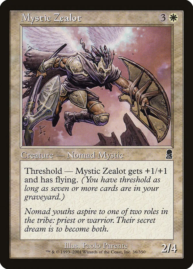2001 Odyssey Mystic Zealot #36 common card image