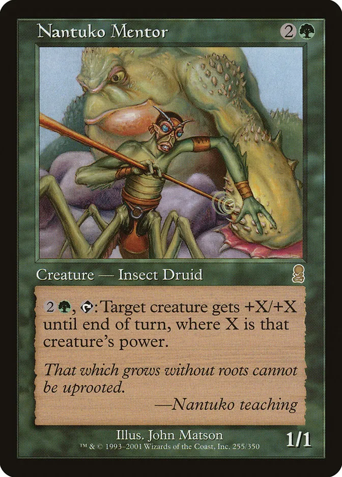 2001 Odyssey Nantuko Mentor #255 rare card image