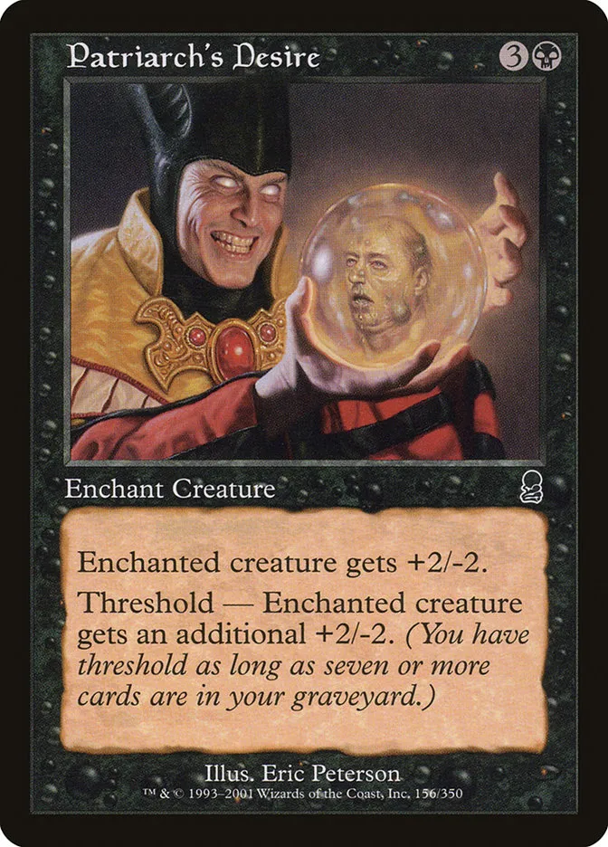 2001 Odyssey Patriarch's Desire #156 common card image