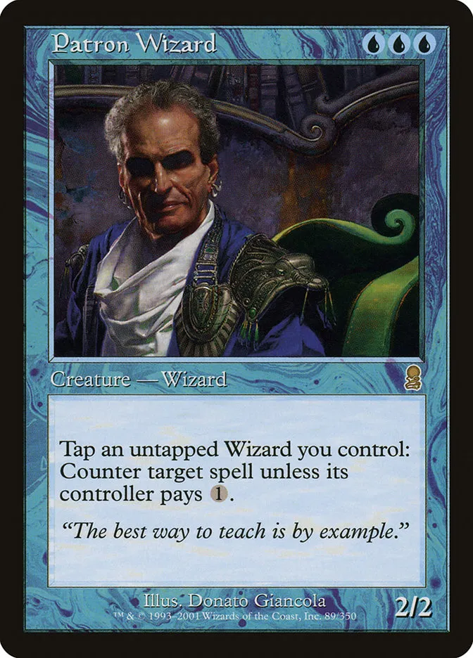 2001 Odyssey Patron Wizard rare #89 rare card image
