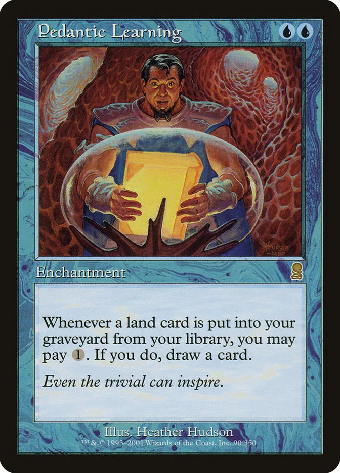 2001 Odyssey Pedantic Learning rare #90 rare card image