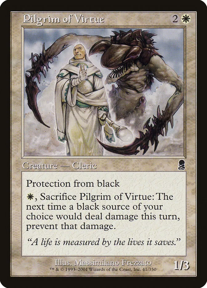 2001 Odyssey Pilgrim of Virtue #41 common card image
