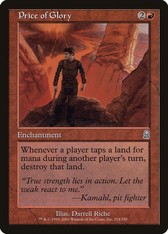 2001 Odyssey Price of Glory #214 uncommon card image