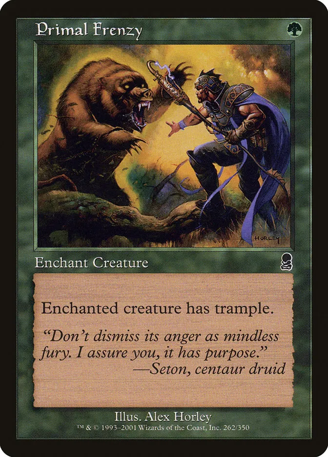 2001 Odyssey Primal Frenzy #262 common card image