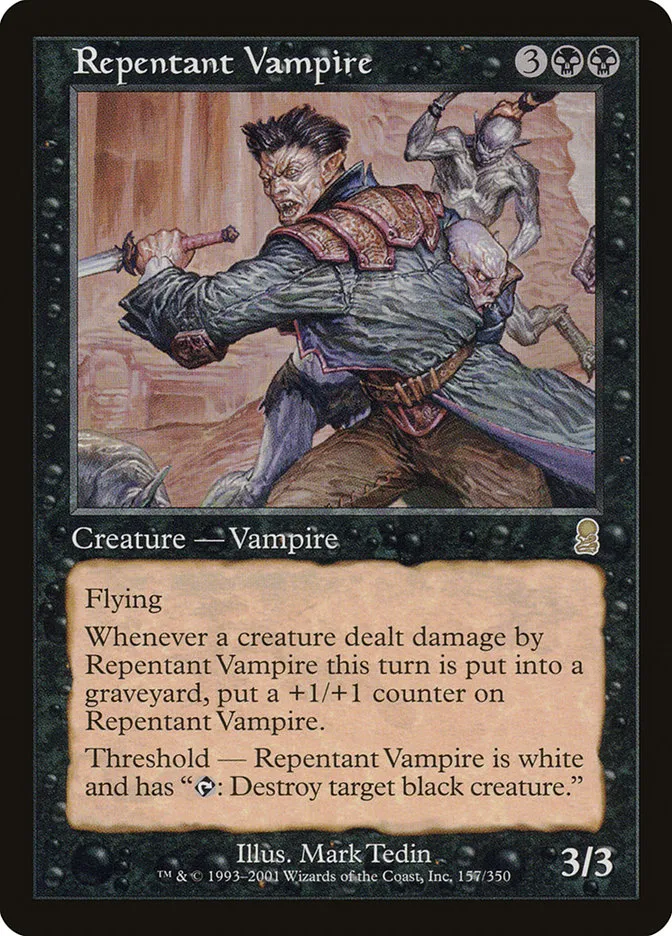 2001 Odyssey Repentant Vampire rare #157 rare card image