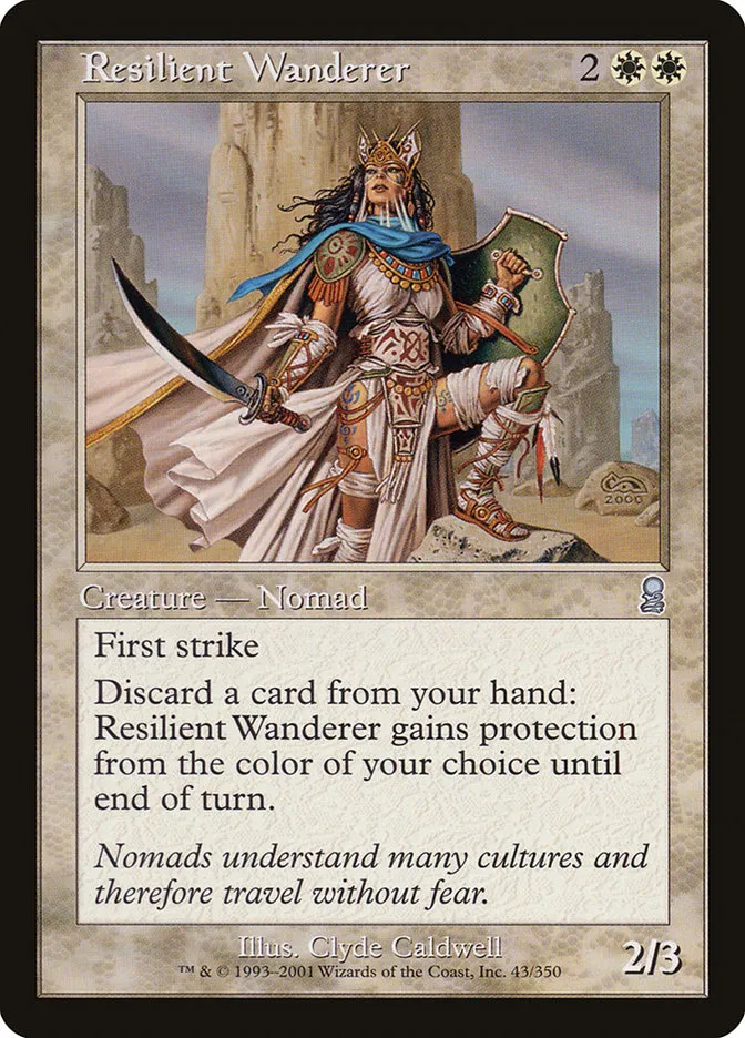 2001 Odyssey Resilient Wanderer uncommon #43 uncommon card image