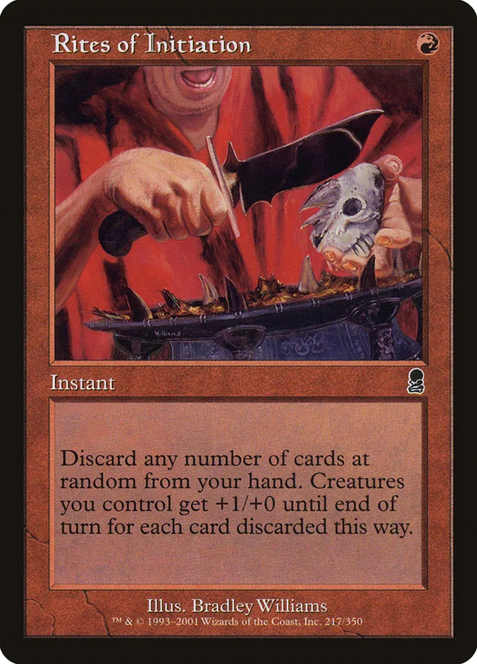 2001 Odyssey Rites of Initiation #217 common card image