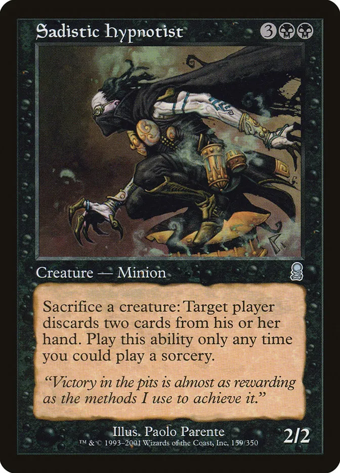 2001 Odyssey Sadistic Hypnotist uncommon #159 uncommon card image