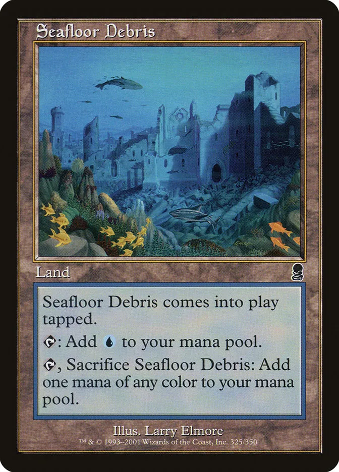 2001 Odyssey Seafloor Debris [Foil] common #325 common card image