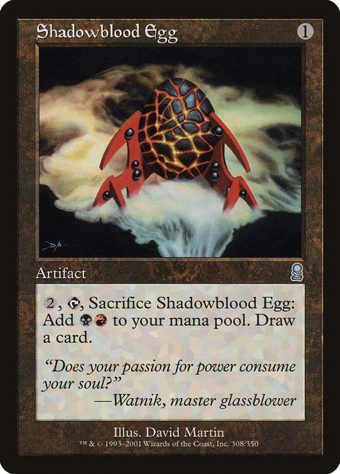 2001 Odyssey Shadowblood Egg uncommon #308 uncommon card image