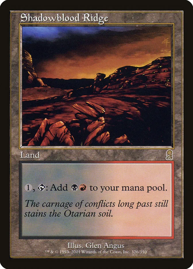 2001 Odyssey Shadowblood Ridge #326 rare card image