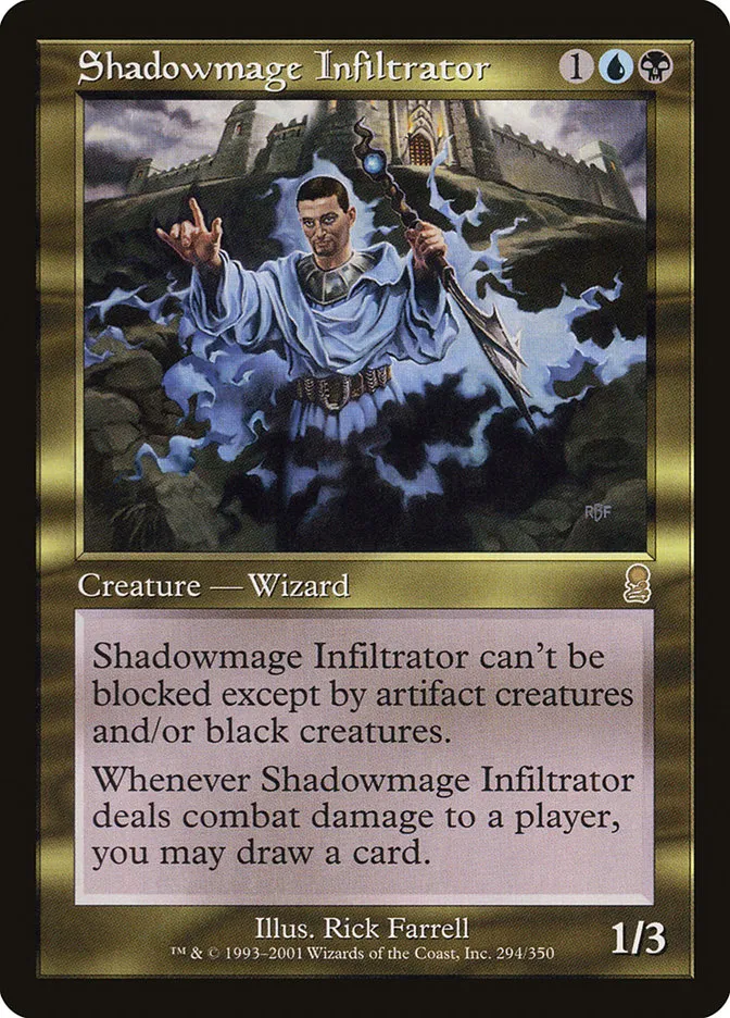 2001 Odyssey Shadowmage Infiltrator #294 rare card image