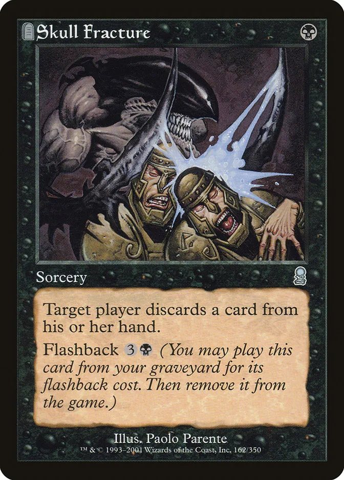 2001 Odyssey Skull Fracture #162 uncommon card image