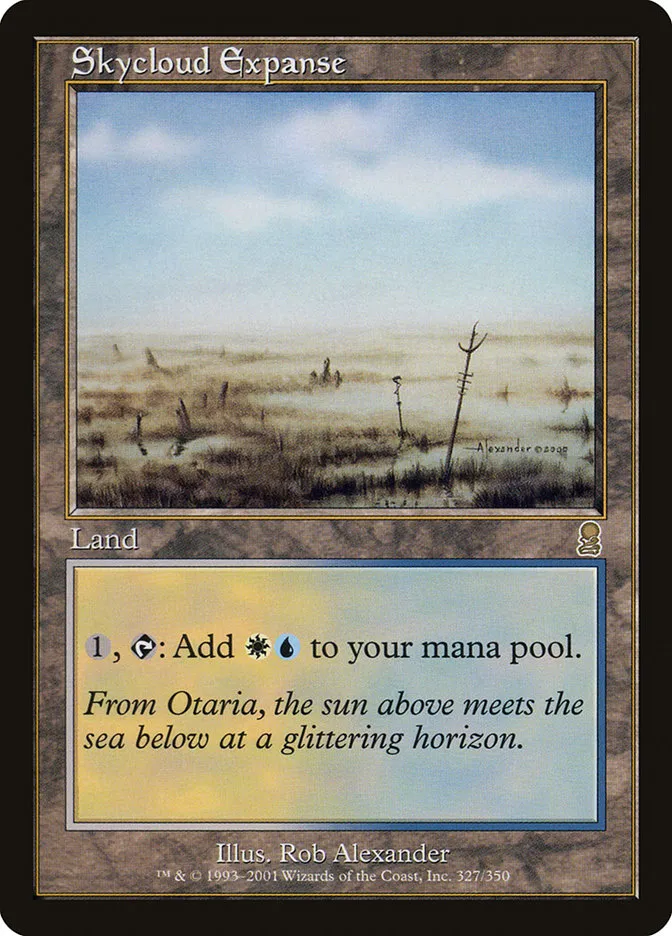 2001 Odyssey Skycloud Expanse #327 rare card image