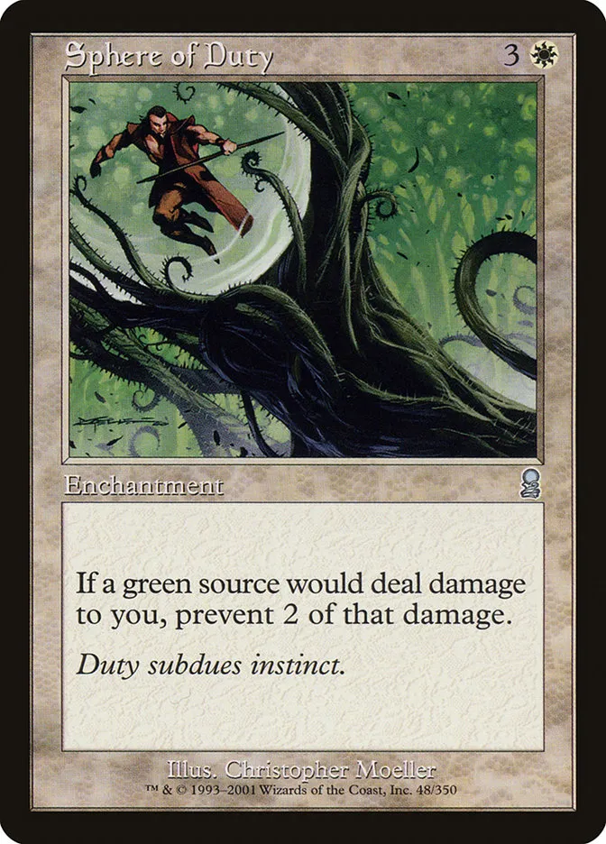 2001 Odyssey Sphere of Duty #48 uncommon card image