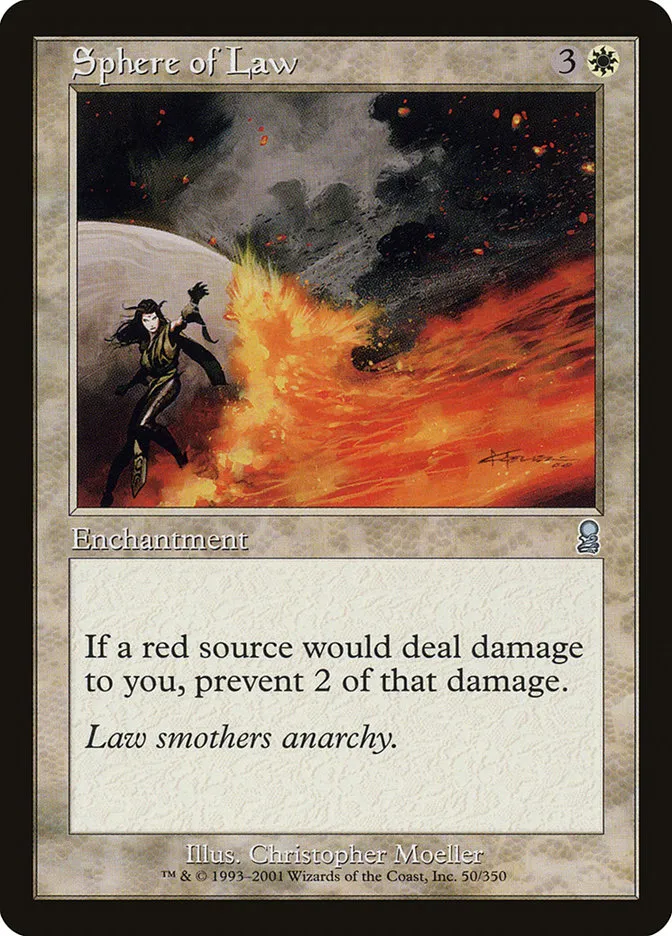 2001 Odyssey Sphere of Law #50 uncommon card image