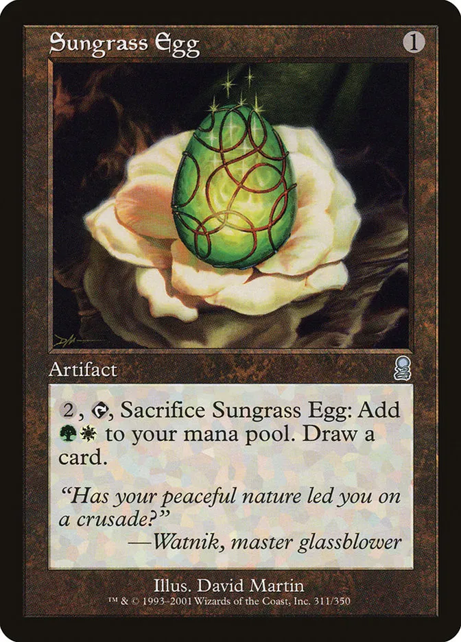 2001 Odyssey Sungrass Egg #311 uncommon card image