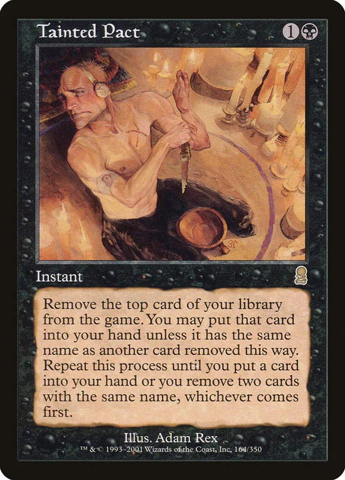 2001 Odyssey Tainted Pact #164 rare card image