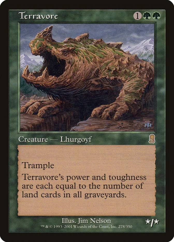 2001 Odyssey Terravore [Foil] rare #278 rare card image