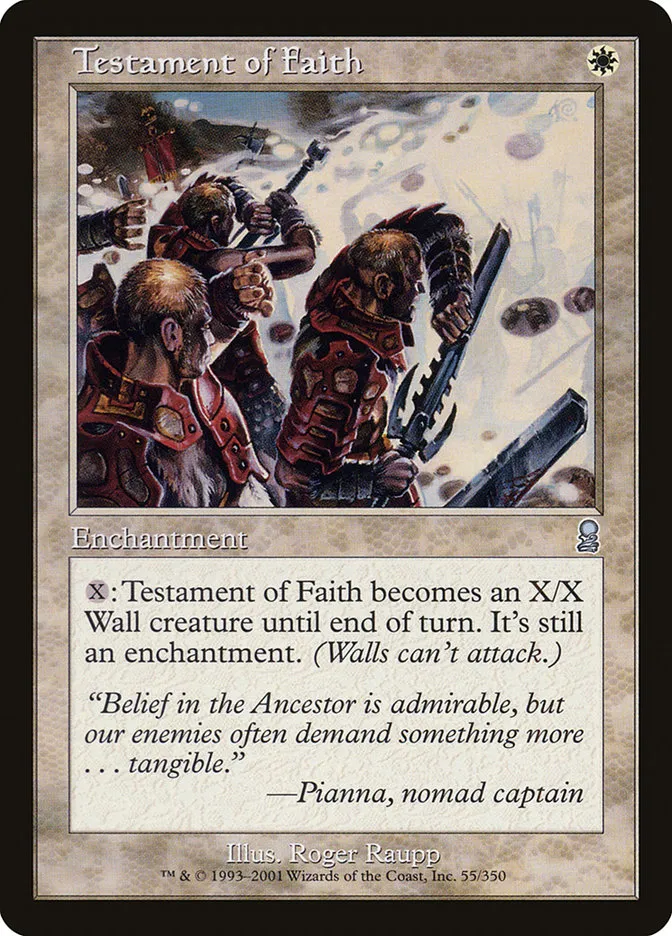 2001 Odyssey Testament of Faith #55 uncommon card image