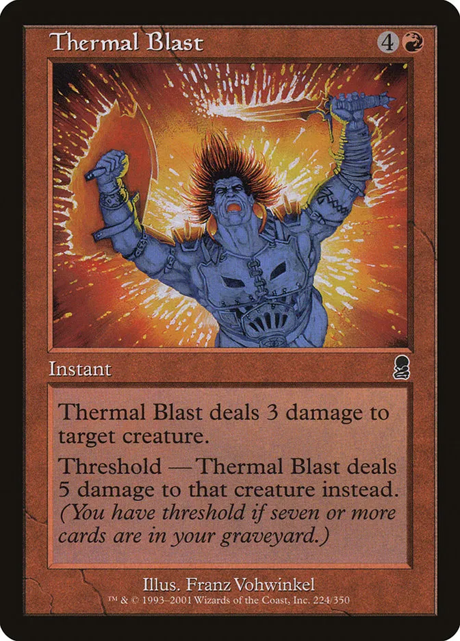 2001 Odyssey Thermal Blast common #224 common card image