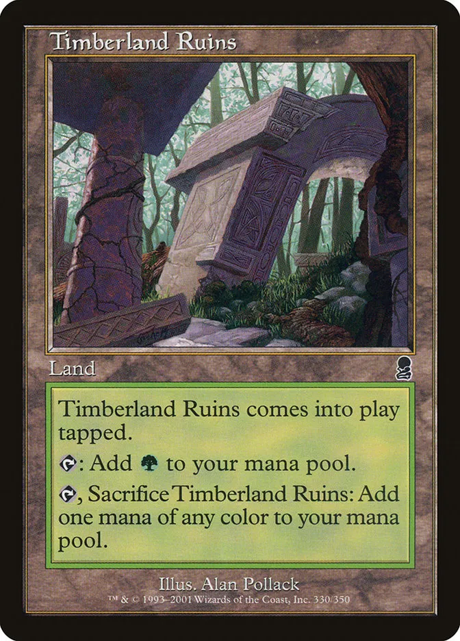 2001 Odyssey Timberland Ruins #330 common card image