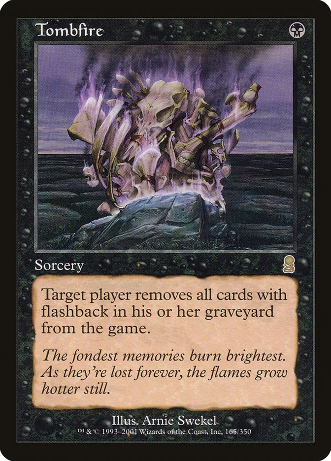 2001 Odyssey Tombfire #165 rare card image