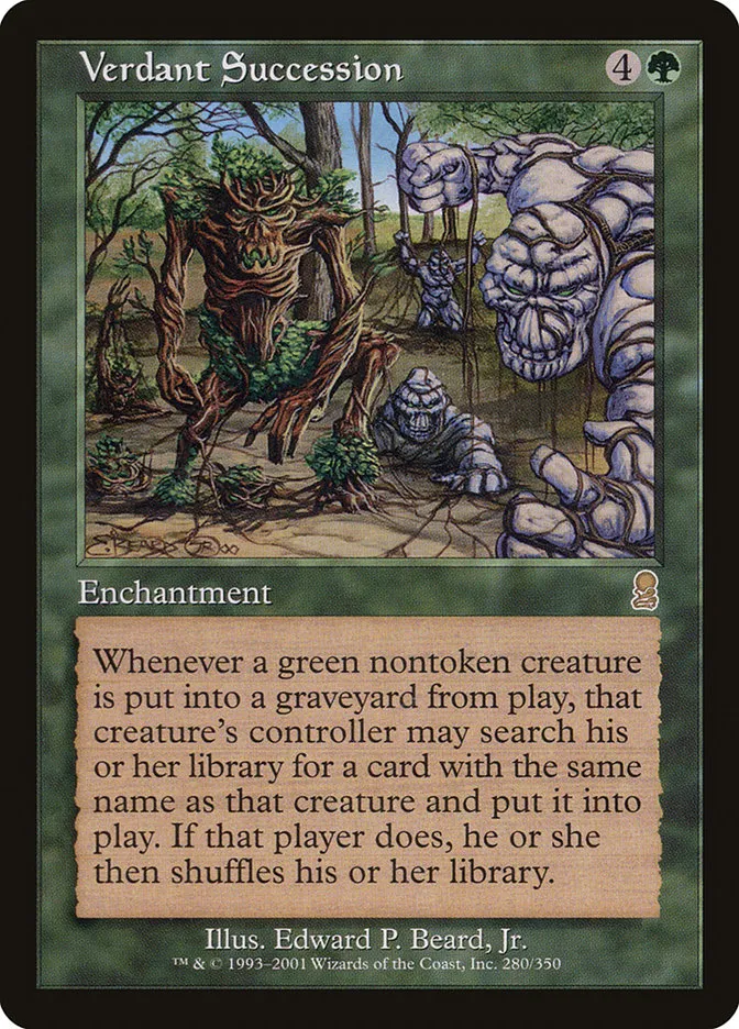 2001 Odyssey Verdant Succession #280 rare card image