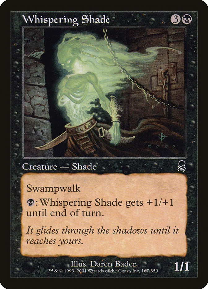 2001 Odyssey Whispering Shade common #167 common card image