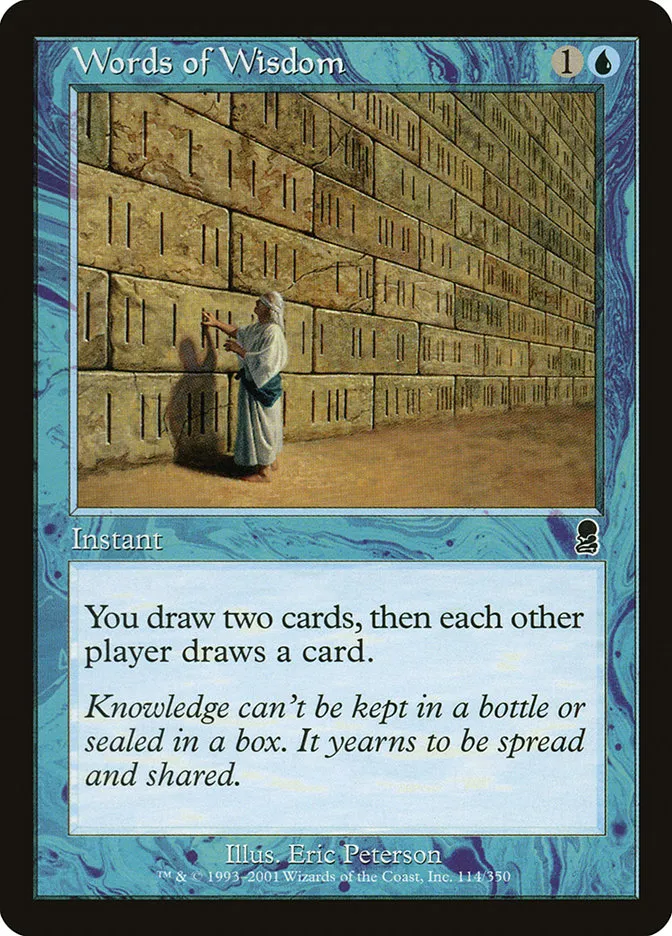 2001 Odyssey Words of Wisdom [Foil] common #114 common card image