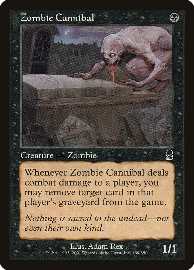 2001 Odyssey Zombie Cannibal common #169 common card image