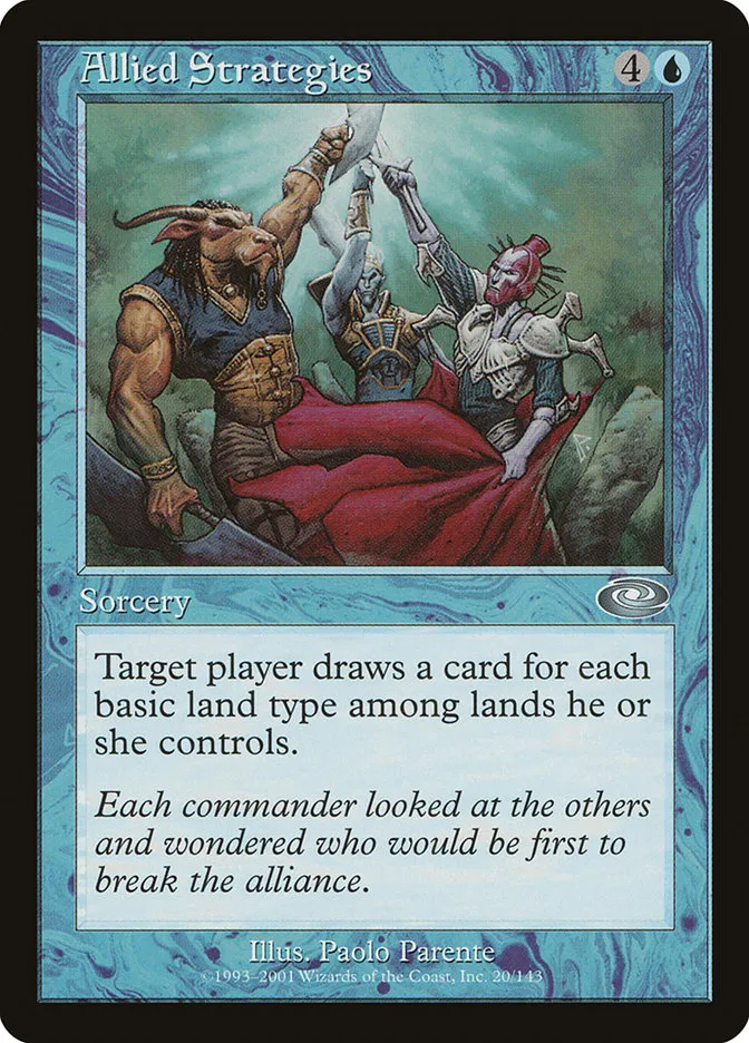 2001 Planeshift Allied Strategies #20 uncommon card image
