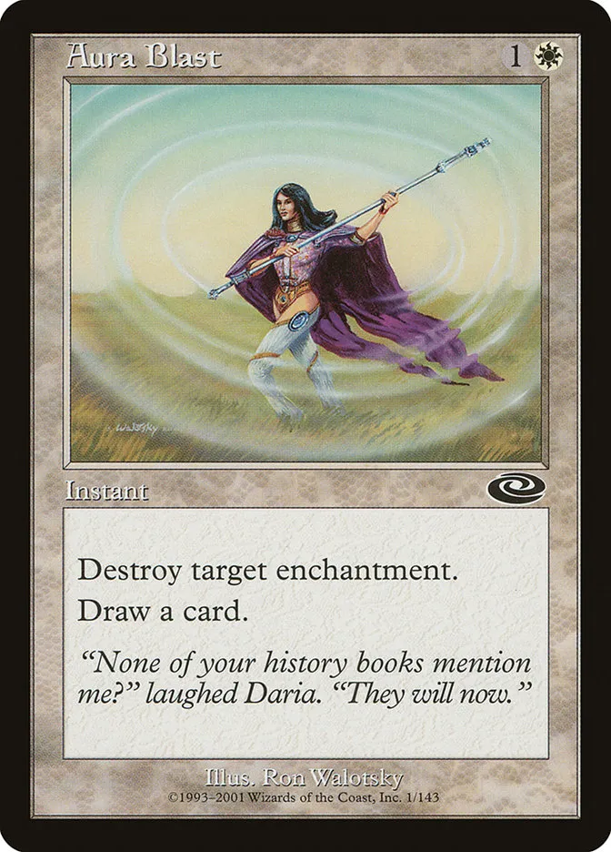 2001 Planeshift Aura Blast common #1 common card image