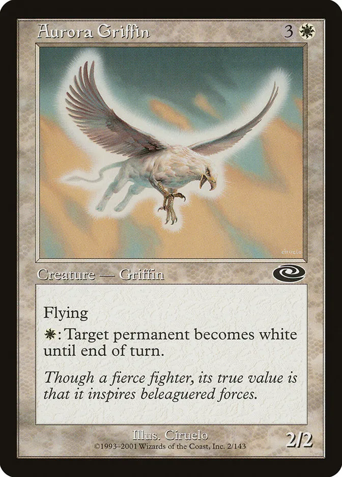 2001 Planeshift Aurora Griffin common #2 common card image