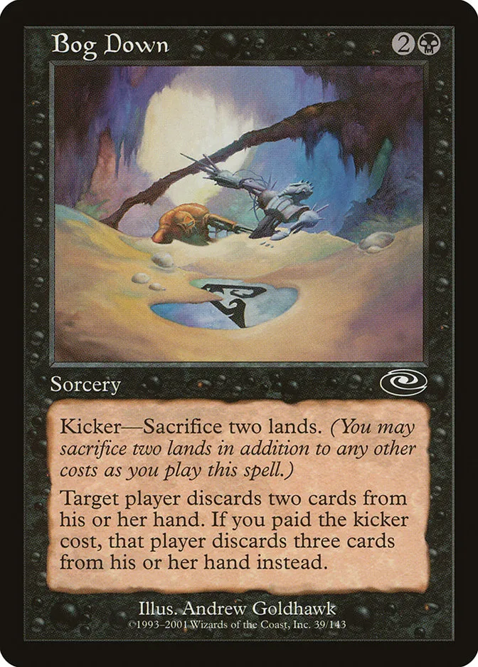 2001 Planeshift Bog Down common #39 common card image
